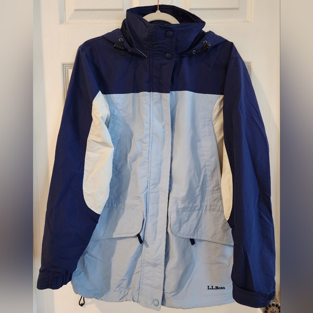 Vintage LL Bean 3-In-1 Fleece Ski/Snowboard Jacket Women's Small Blue Navy